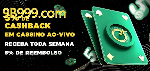 Promoções do cassino ao Vivo 9B999.com